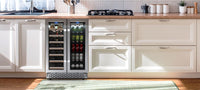 TCL 23.4" 5.3 Cu. Ft. Dual-Zone Wine Cooler - Stainless Steel - B422D-CA | Refroidisseur à vin TCL de 5,3 pi3 et de 23,4 po à 2 zones - acier inoxydable - B422DCA | TCLB442D