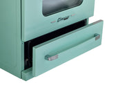 Classic Retro by Unique 30" 3.9 Cu. Ft. Induction Range - Ocean Mist Turquoise - UNQ-30CR IC T | Cuisinière à induction Classic Rétro par Unique de 30 po et de 3,9 pi3 - turquoise brume marine - UNQ-30CR IC T | UNQ30ICT