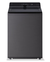 LG 5.8 Cu. Ft. Smart Top-Load Washer with EasyUnload™ and AI Sensing - Platinum Black - WT8200CL | Laveuse intelligente LG à chargement par le haut de 5,8 pi³ avec EasyUnload et détection IA - noir platine - WT8200CL | WT8200CL