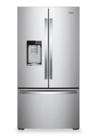 Whirlpool 36" 23.8 Cu. Ft. Counter-Depth French-Door Refrigerator - Stainless Steel - WRFC9636RZ  | Réfrigérateur Whirlpool de 23,8 pi3 et de 36 po de profondeur comptoir à portes françaises - acier inoxydable - WRFC9636RZ  | WRFC963Z