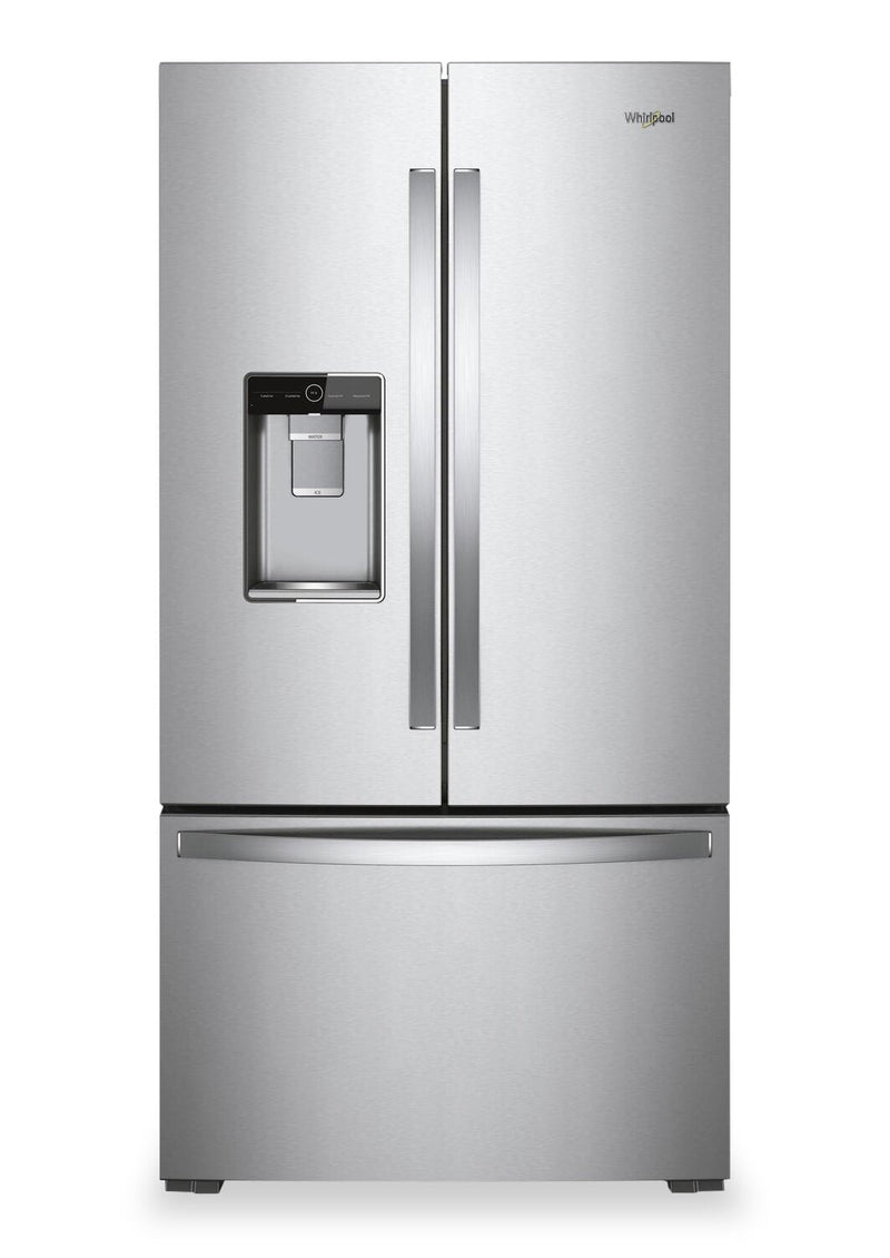 Whirlpool 36" 23.8 Cu. Ft. Counter-Depth French-Door Refrigerator - Stainless Steel - WRFC9636RZ  | Réfrigérateur Whirlpool de 23,8 pi3 et de 36 po de profondeur comptoir à portes françaises - acier inoxydable - WRFC9636RZ  | WRFC963Z