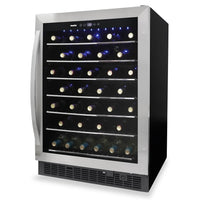 Danby 5.7 Cu. Ft. 60-Bottle Built-In Wine Cooler - Stainless Steel - DWC057A1BSS | Refroidisseur à vin encastré Danby, de 5,7 pi³ pour 60 bouteilles - acier inoxydable - DWC057A1BSS | DWC057SS