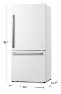 Hisense 17 Cu. Ft. Counter-Depth Bottom-Mount Refrigerator - RB17A2CWE 