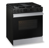 Samsung 6 Cu. Ft. Smart Gas Slide In Range with Air Fry and Fan Convection - Stainless Steel - NSG6D… | Cuisinière intelligente à gaz encastrée Samsung de 6 pi³ avec friture à air et convection par ventil…