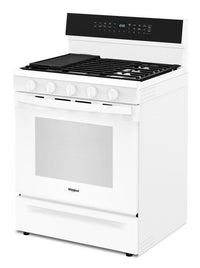 Whirlpool 5 Cu. Ft. Smart Gas Range with Air Fry and Self-Clean - White - WFGS7530RW | Cuisinière intelligente à gaz Whirlpool de 5 pi³ avec friture à air et autonettoyage - blanche - WFGS7530RW | WFGS75RW