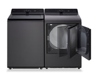 LG 5.8 Cu. Ft. Smart Top-Load Washer with EasyUnload™ and 7.3 Cu. Ft. Electric Dryer with AI Sensing | Laveuse intelligente à chargement par le haut LG 5,8 pi³ avec EasyUnload et sécheuse électrique LG 7,3 pi³ avec détection IA | LGTL8200