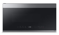 Samsung 2.1 Cu. Ft. Over-the-Range Microwave with 400 CFM and Glass Touch Control - Stainless Steel … | Four à micro-ondes à hotte intégrée Samsung de 2,1 pi³ avec 400 pi³/min et commandes tactiles en ver…