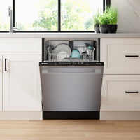Bosch 24" 48 dBA 100 Series Smart Top-Control Dishwasher - Stainless Steel | Lave-vaisselle intelligent Bosch de série 100 de 48 dBA et de 24 po avec commandes sur le dessus - acier inoxydable