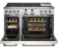 Café 48" Commercial-Style Dual Fuel Range with Griddle - C2Y486P4TW2 