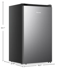 Hisense 18.7" 4.4 Cu. Ft. Compact Refrigerator - Silver - RC44C1GSE | Réfrigérateur compact Hisense de 4,4 pi3 et de 18,7 po - argenté - RC44C1GSE | RC44C1GE