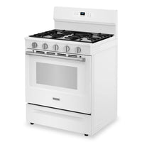 Maytag 5 Cu. Ft. Convection Gas Range with No Preheat Air Fry - White - MFGS6030RW | Cuisinière à gaz Maytag de 5 pi3 à convection avec friture à air sans préchauffage - blanche - MFGS6030RW | MFGS60RW