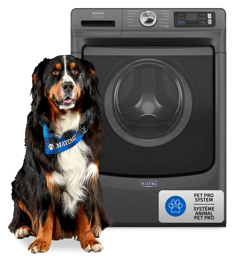 Maytag 5.8 Cu. Ft. Pet Pro Smart Front-Load Washer - Volcano Black - MFW7020RU | Laveuse intelligente à chargement frontal Pet Pro de 5,8 pi3 de Maytag - noir volcan - MFW7020RU | MFW7020U