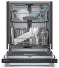 Bosch 24" 48 dBA 100 Series Smart Top-Control Dishwasher - Stainless Steel | Lave-vaisselle intelligent Bosch de série 100 de 48 dBA et de 24 po avec commandes sur le dessus - acier inoxydable