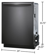 Frigidaire Gallery 24" 47 dBA Built-In Top-Control Dishwasher - Smudge-Proof™ Black Stainless Steel … | Lave-vaisselle encastré Frigidaire Gallery de 24 po et de 47 dBA avec commandes sur le dessus - acie…