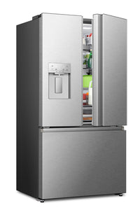 Hisense 22.4 Cu. Ft. Counter-Depth French-Door Refrigerator - RF225C3CSEI 