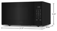 Whirlpool 1.6 Cu. Ft. Countertop Microwave with Sensor Cooking - YWMCS7022RB | Four à micro-ondes de comptoir Whirlpool de 1,6 pi3 avec cuisson par capteur - YWMCS7022RB | YWMCS7RB