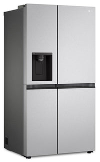 LG 36" 23 Cu. Ft. Side-by-Side Counter-Depth Refrigerator - Platinum Silver - LS23C4230V | Réfrigérateur LG de 23 pi³ et de 36 po de profondeur comptoir à compartiments juxtaposés - argenté p…