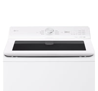 LG 5.8 Cu. Ft. Smart Top-Load Washer with EasyUnload™ and AI Sensing - Alpine White - WT8200CW | Laveuse intelligente LG à chargement par le haut de 5,8 pi3 avec EasyUnload et détection IA - blanc alpin - WT8200CW | WT8200CW