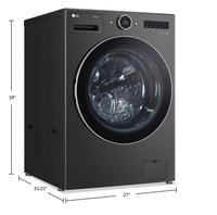 LG 5.8 Cu. Ft. Smart Front-Load Washer with AI DD™ 2.0 - WM6700HBA 