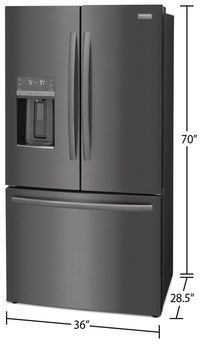 Frigidaire Gallery 22.6 Cu. Ft. Counter-Depth French-Door Refrigerator - GRFC2353AD 