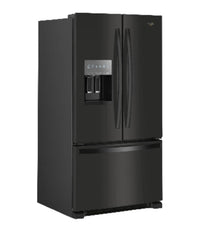 Whirlpool 36" 25 Cu. Ft. French-Door Refrigerator with Ice and Water Dispenser - WRFF3436RB | Réfrigérateur Whirlpool de 36 po et de 25 pi³ à portes françaises avec distributeur d’eau et de glaçons - WRFF3436RB | WRFF34RB