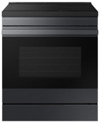 Samsung 6.3 Cu. Ft. Smart Induction Slide In Range with Air Sous Vide - Matte Black - NSI6DG9500MTAC | Cuisinière intelligente à induction encastrée Samsung de 6,3 pi³ avec Air Sous Vide - noir mat - NSI…