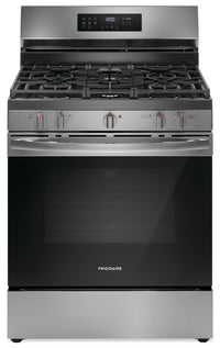 Frigidaire 5.1 Cu. Ft. Gas Range With Air Fry and Convection Bake - Stainless Steel - FCRG3083AS | Cuisinière à gaz Frigidaire de 5,1 pi³ avec friture à air et cuisson par convection - acier inoxydab…