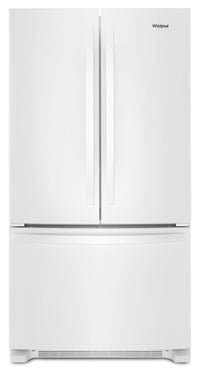 Whirlpool 36" 20 Cu. Ft. Counter-Depth French-Door Refrigerator - White - WRFC2036RW | Réfrigérateur Whirlpool de 20 pi3 et de 36 po de profondeur comptoir à portes françaises - blanc - WRFC2036RW | WRFC20RW