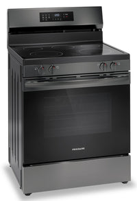 Frigidaire 5.3 Cu. Ft. Electric Range With Air Fry and Convection Bake - Black Stainless Steel - FCR… | Cuisinière électrique Frigidaire de 5,3 pi³ avec friture à air et cuisson par convection - acier ino…