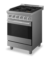 Smeg 2.8 Cu. Ft. Professional Gas Range - SPR24UGGX|Cuisinière professionnelle à gaz Smeg de 2,8 pi3 - SPR24UGGX