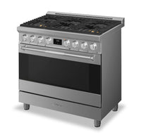 Smeg 4.6 Cu. Ft. Professional Gas Range - SPR36UGMX|Cuisinière professionnelle à gaz Smeg de 4,6 pi3 - SPR36UGMX