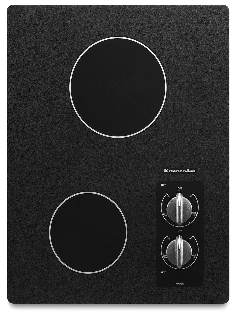 KitchenAid 15'' Electric Cooktop – KECC056RBL - Electric Cooktop in Black