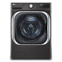 LG 6 Cu. Ft. Front-Load Washer and 9 Cu. Ft. Electric Dryer - Black Steel | Laveuse à chargement frontal de 6 pi³ et sécheuse électrique de 9 pi³ de LG - acier noir | LG8900LD