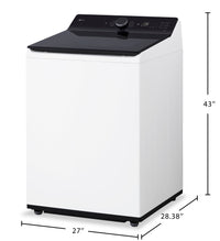 LG 6.3 Cu. Ft. Smart Top-Load High-Efficiency Washer - White - WT8400CW | Laveuse intelligente haute efficacité LG à chargement par le haut de 6,3 pi³ - blanche - WT8400CW