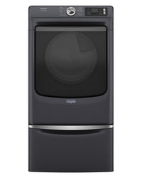 Maytag 15.5" H Laundry Pedestal w/Storage Drawer - Midnight Steel | Piédestal de buanderie Maytag de 15,5 po de hauteur avec tiroir de rangement -  acier minuit | XHPC155R