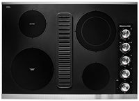 KitchenAid 30" Electric Downdraft Cooktop – KCED600GSS - Electric Cooktop in Black/Stainless Steel