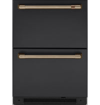 Café Dual-Drawer Refrigerator Brushed Bronze Handle Set - CXMA3H3PNBZ | Ensemble de poignées bronze brossé pour réfrigérateur Café à deux tiroirs - CXMA3H3PNBZ | CXQD2H2Z