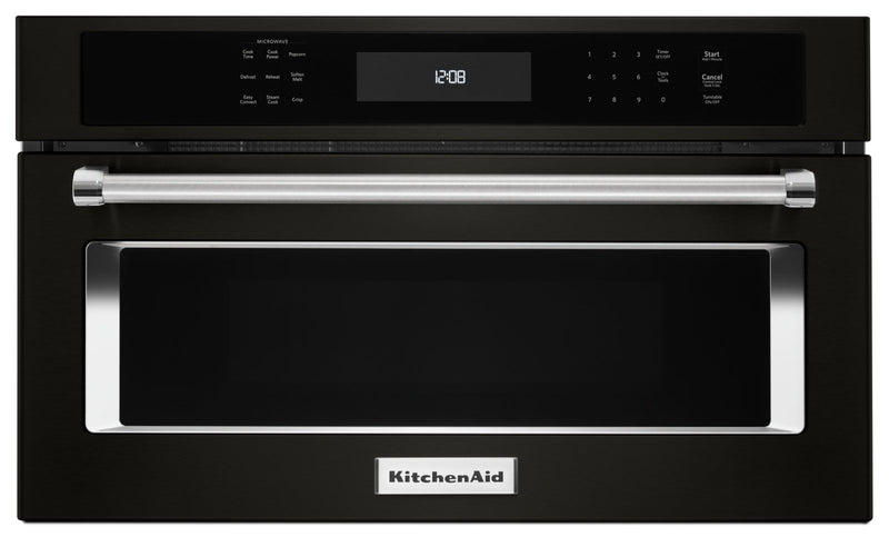 KitchenAid 27" Built-In Microwave Oven with Convection Cooking - KMBP107EBS|Four à micro-ondes encastré KitchenAid de 27 po avec cuisson par convection - KMBP107EBS|KMBP107B