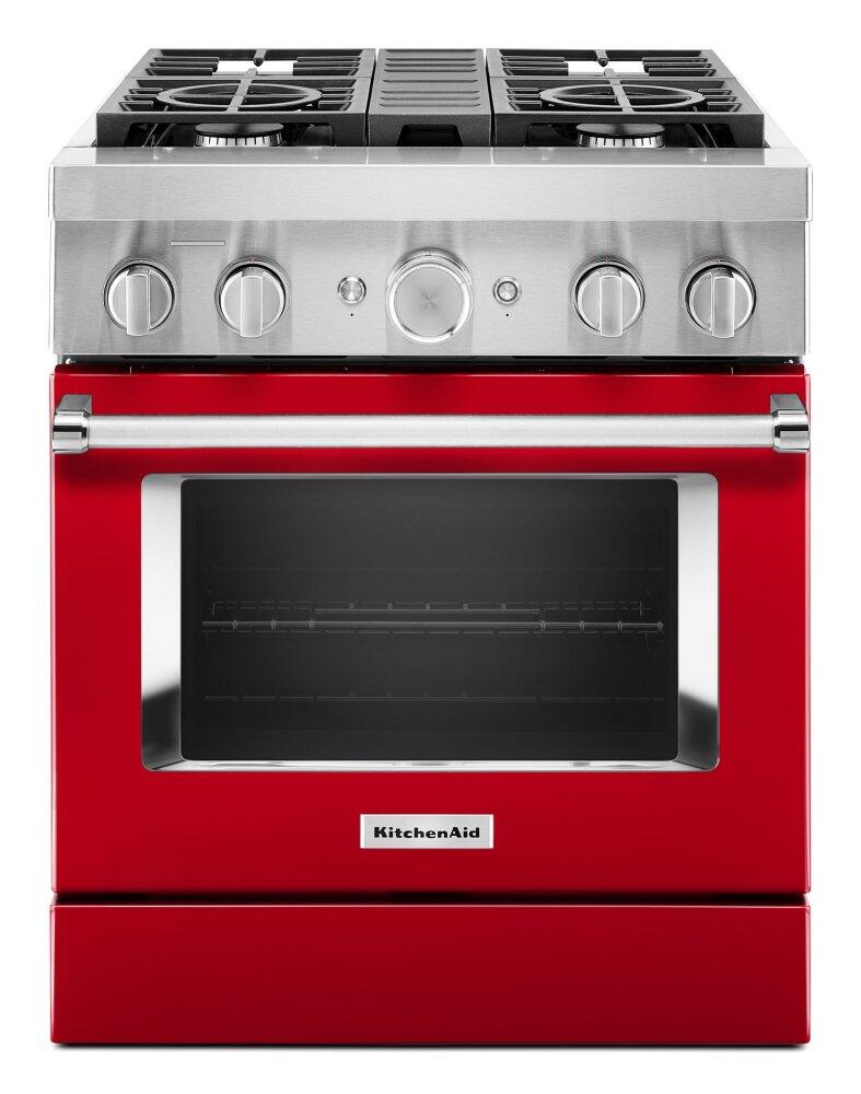 KitchenAid 30" Smart Commercial-Style Dual Fuel Range - KFDC500JPA|Cuisinière hybride intelligente KitchenAid de 30 po de style commercial - KFDC500JPA|KFDC500A