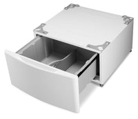 LG 15" H Laundry Pedestal w/Storage Drawer – White|Piédestal de buanderie LG de 15 po avec tiroir de rangement - blanc|WDP4W