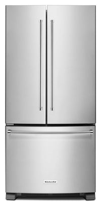 KitchenAid 22.1 Cu. Ft. French-Door Refrigerator with Interior Water Dispenser - KRFF302ESS|Réfrigérateur KitchenAid de 22,1 pi³ à portes françaises avec distributeur - KRFF302ESS|KRFF302S