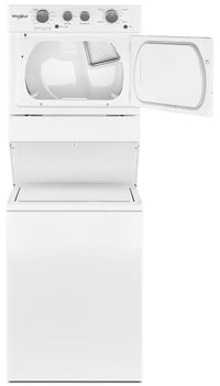 Whirlpool 4.0 cu.ft Gas Stacked Laundry Center 9 Wash cycles and AutoDry™ - WGT4027HW|Whirlpool Centre de lavage superposé au gaz de 4,0 pi³ avec lave-vaisselle|WGT4027H