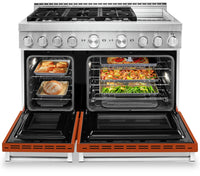 KitchenAid 48" Smart Commercial-Style Dual Fuel Range with Griddle - KFDC558JSC|Cuisinière hybride intelligente KitchenAid 48 po de style commercial, plaque chauffante - KFDC558JSC|KFDC558C