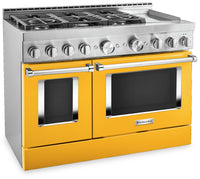 KitchenAid 48" Smart Commercial-Style Dual Fuel Range with Griddle - KFDC558JYP|Cuisinière hybride intelligente KitchenAid 48 po de style commercial, plaque chauffante - KFDC558JYP|KFDC558P