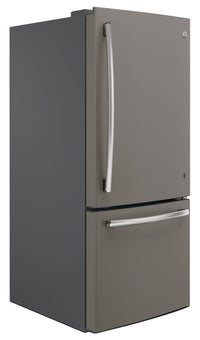 GE 20.9 Cu. Ft. Bottom-Mount Refrigerator – GDE21DMKES|Réfrigérateur GE de 20,9 pi³ à congélateur inférieur – GDE21DMKES|GDE21DME