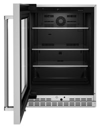 KitchenAid 5.2 Cu. Ft. Left-Opening Under-Counter Refrigerator - KURL314KSS | Réfrigérateur sous le comptoir KitchenAid de 5,2 pi³ avec ouverture vers la gauche - KURL314KSS | KURL314S