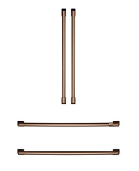 Café 4-Piece Brushed Copper Handle Kit for French-Door Refrigerator - CXQB4H4PNCU | Trousse de poignées Café 4 pièces cuivre brossé pour réfrigérateur à portes françaises - CXQB4H4PNCU | CXQB4HCU
