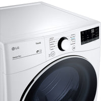 LG 7.4 Cu. Ft. Gas Dryer with AI Sensor Dry™ - DLG3601W  | Sécheuse à gaz LG de 7,4 pi3 avec système Sensor DryMC avec IA - DLG3601W  | DLG3601W
