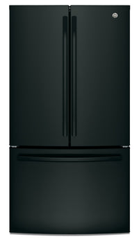 GE 27 Cu. Ft. French-Door Refrigerator with Internal Water Dispenser - GNE27JGMBB | Réfrigérateur GE de 27 pi³ à portes françaises avec distributeur d'eau interne – GNE27JGMBB | GNE27JGB